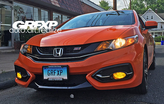 Fog Light Overlays for 9thGen Honda Civic Coupe (2014 – 2015)