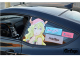 Dragon Maid Anime Girl Passenger Window Graphic
