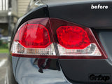 Taillight Overlays for Japanese Spec 8thGen Honda Civic Sedan - FD (2006 – 2011)