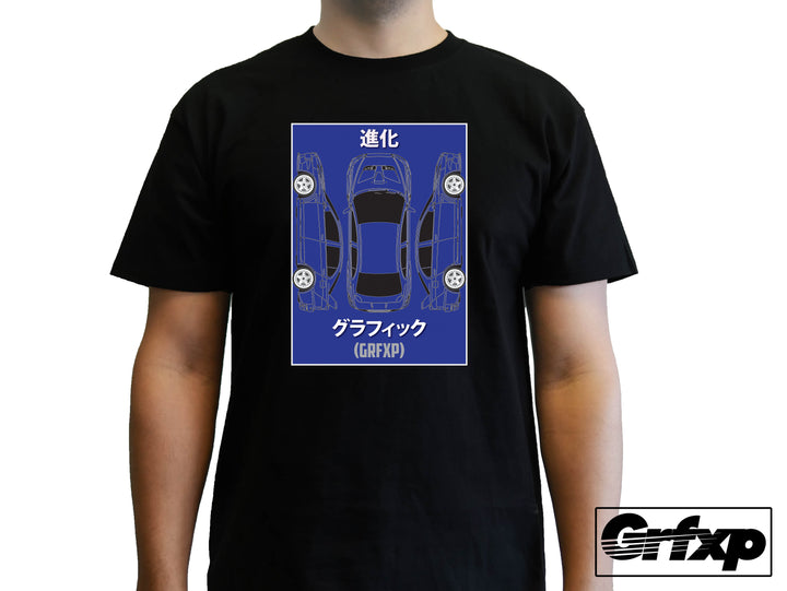 Lancer Evolution X BluePrint T-Shirt