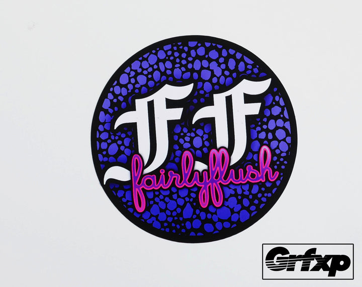 Fairly Flush Label Sticker