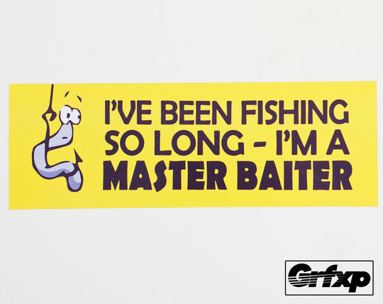 Master Baiter Printed Sticker (from Dirty Grandpa)