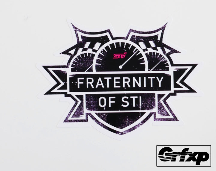 Fratenity of STi Printed Sticker