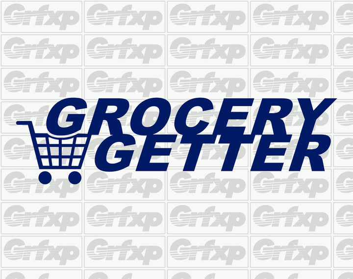 Grocery Getter (Shopping Cart Style) Sticker