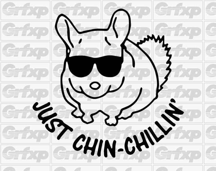 Just Chin Chillin' Sticker
