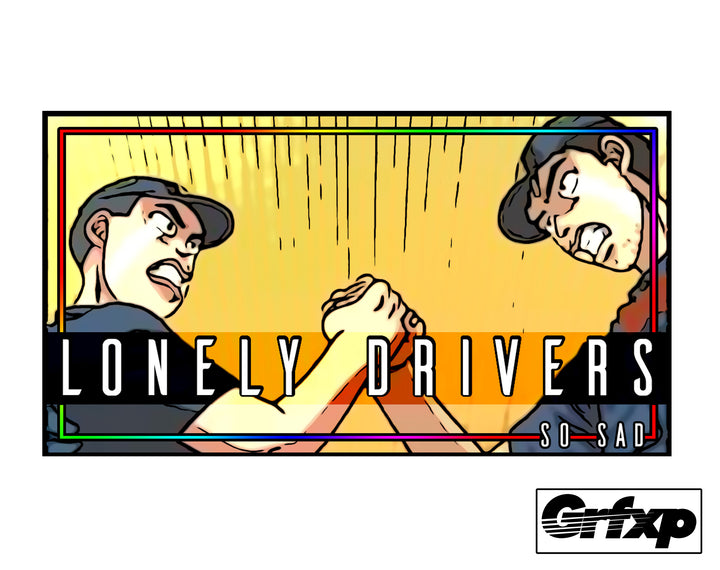 Lonely Drivers (Initial-D) Slap Sticker