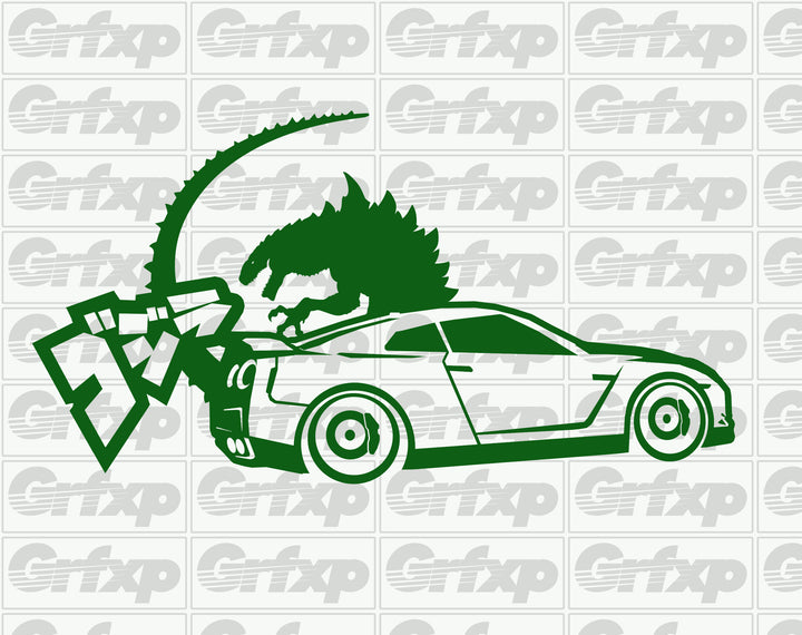 Godzilla GT-R Sticker