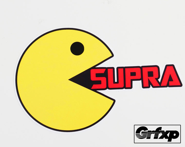 Pacman Eats Car Printed Sticker