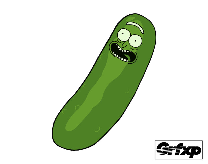 Pickle Rick Printed Sticker