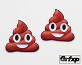 Poop Emoji Printed Sticker (two pack)