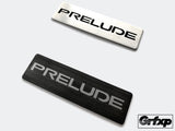 Custom Brushed Steel Console Badges