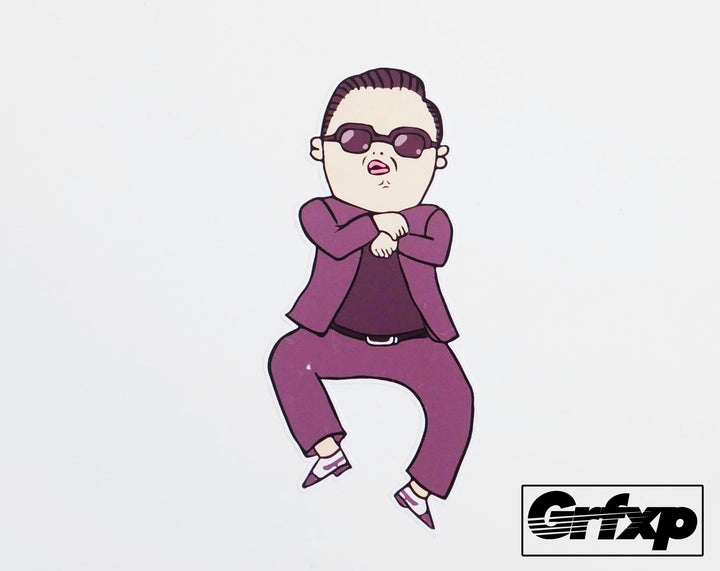Psy (Gangnam Style) Printed Sticker