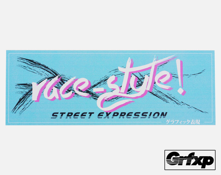 Race Style, Street Expressions Printed Sticker