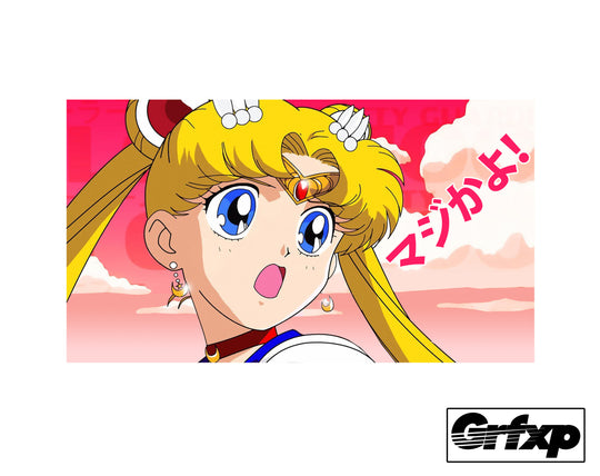 Sailor Moon OMG Printed Sticker