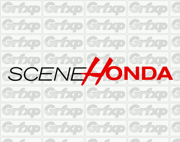 Scene Honda Sticker