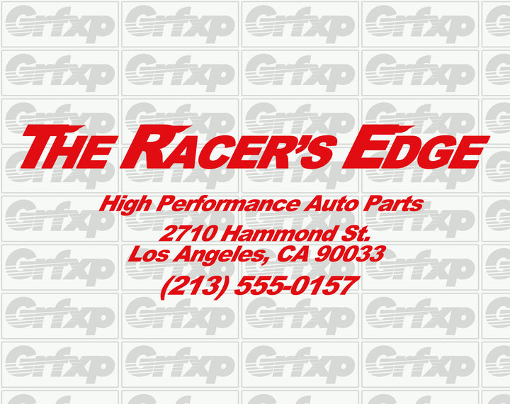 Racer's Edge Sticker