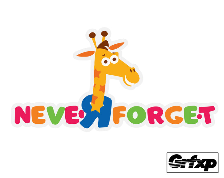 Neve R Forget Geoffrey (ToysRUs) Printed Sticker