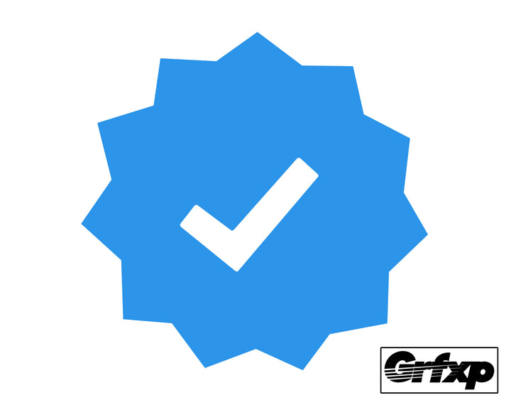 Verified Badge Printed Sticker (two pack)