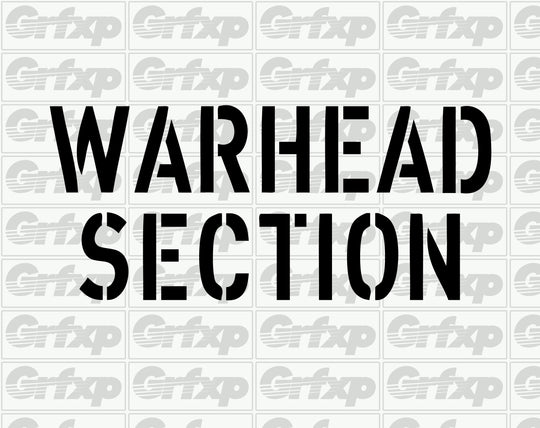 Warhead Section Sticker